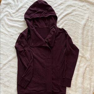 Lululemon Plum Hooded Jacket, Magnet Collar
